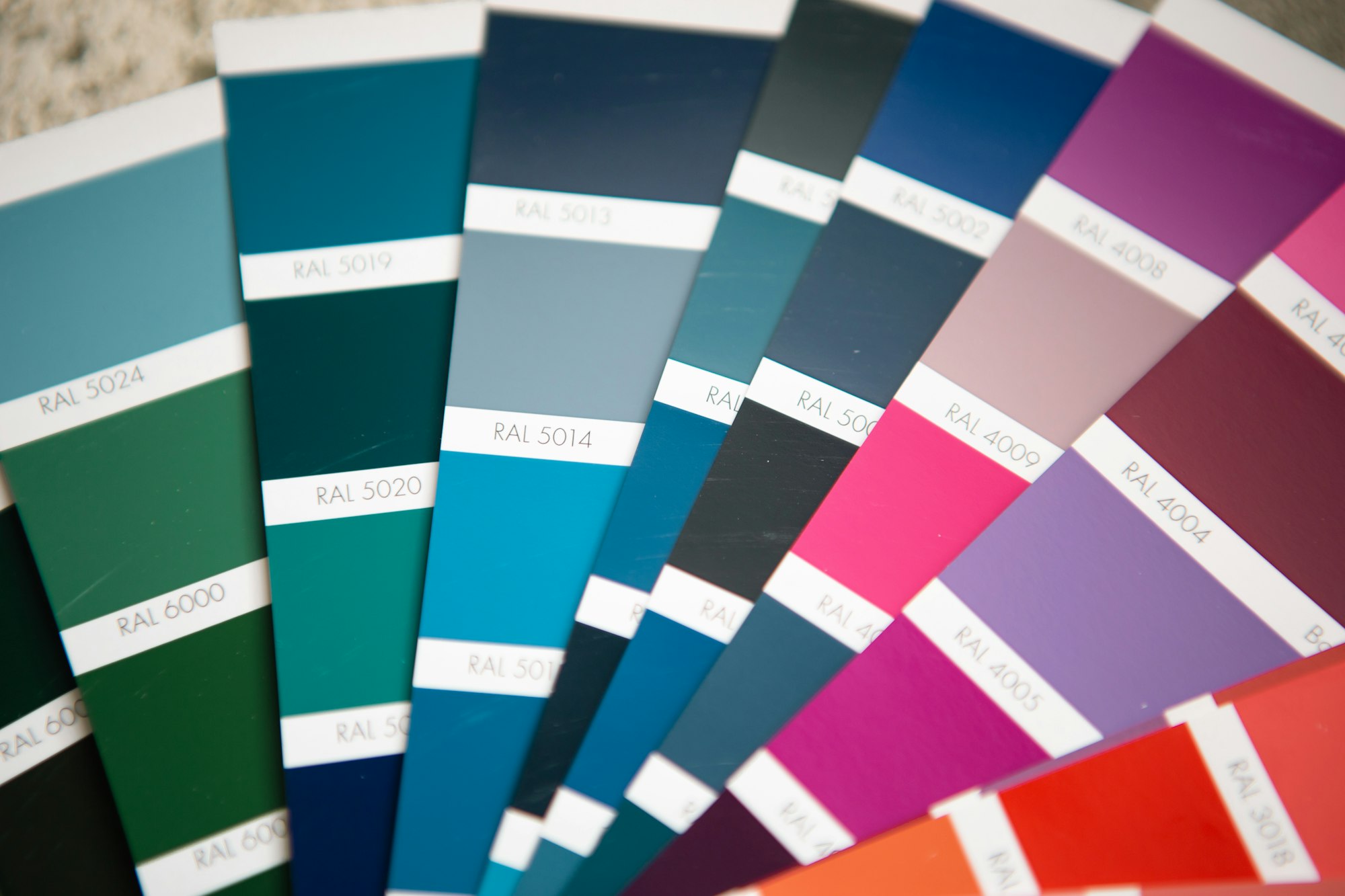 Selection of the paint color for decorative home repairs to the palette with layouts